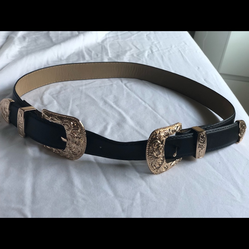 Princess Polly double buckle western belt